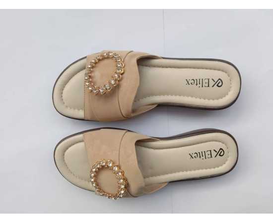 Women's/Girls New Beige Color Casual Chappal comfortable and more walkability
