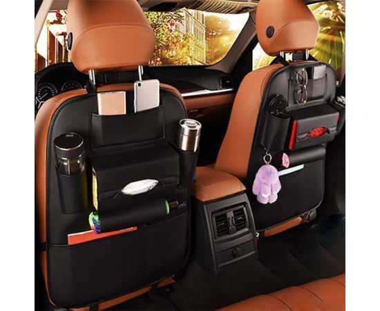 Leather Car Seat Back Organizers