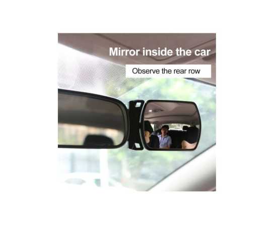 Baby Kids Children Car Back Seat Rearview Safety Mirror Portable Adhesive 360-Degreee Rotatable