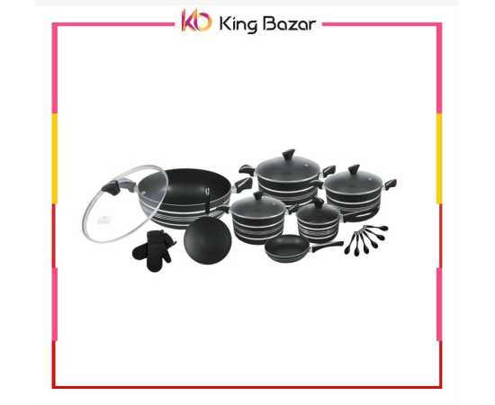 21 Pieces Domestic Non Stick Forging Cookware Gift Set