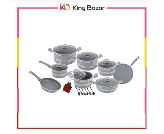 21 Pieces Domestic Non Stick Forging Cookware Gift Set