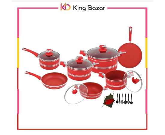 21 Pieces Domestic Non Stick Forging Cookware Gift Set