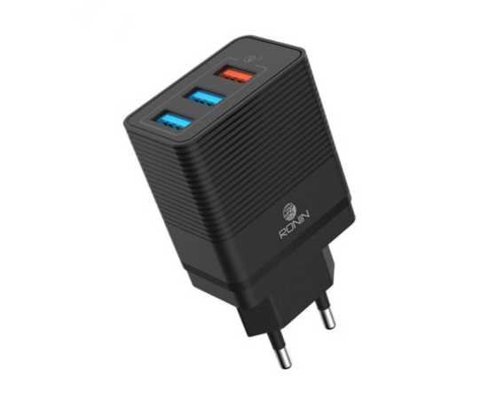 Triple Port Qc 3.0 Rapid Charger 5.4A iPhone, Android