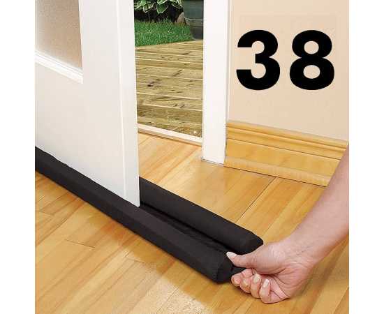38 Inches Special Doors Dust Stopper - Black