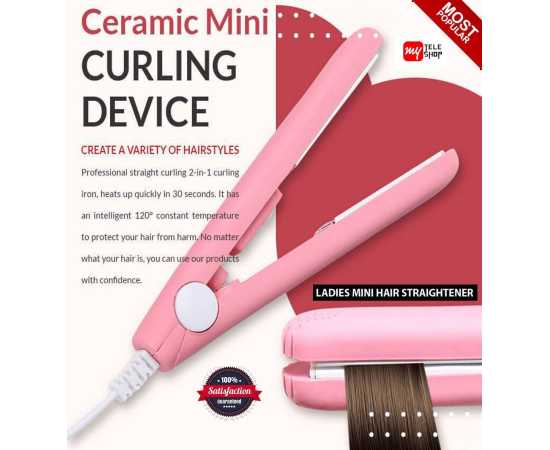 Portable Mini Travel Hair Straightener Brush For Women