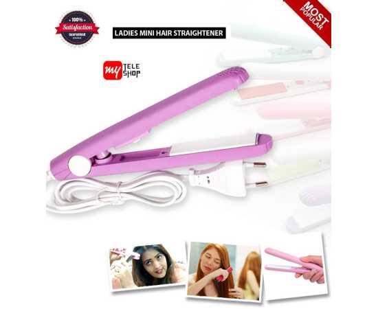 Portable Mini Travel Hair Straightener Brush For Women