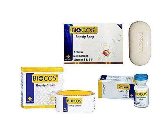 Original Biocos Beauty Cream + Serum + Soap (Pack Of 3)
