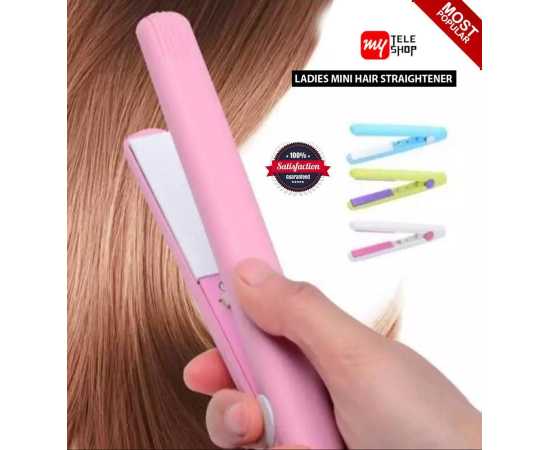 Portable Mini Travel Hair Straightener Brush For Women