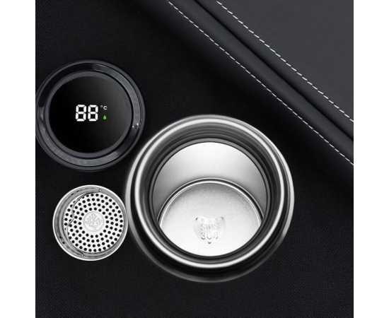 Hot and Cold water bottle with LED Temperature Display