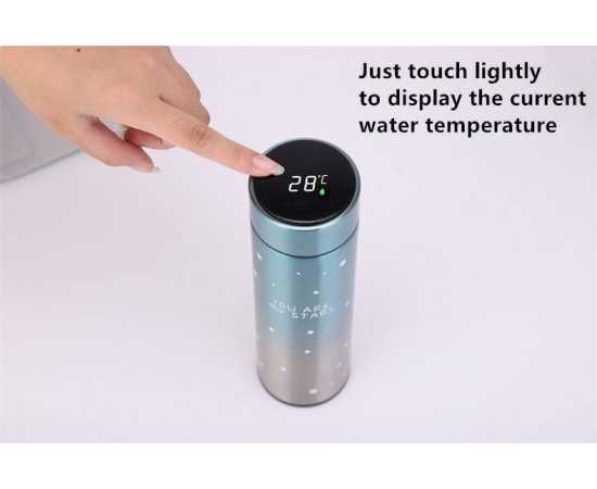 Hot and Cold water bottle with LED Temperature Display