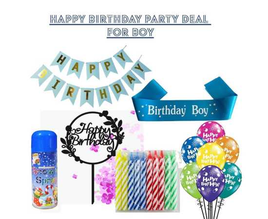 Happy Birthday Party Accessories for Boys or Girls