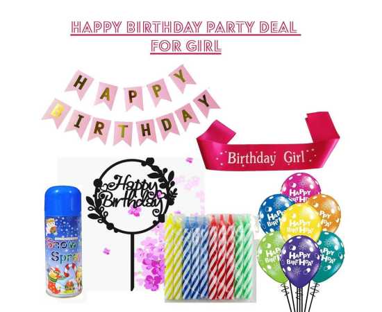 Happy Birthday Party Accessories for Boys or Girls