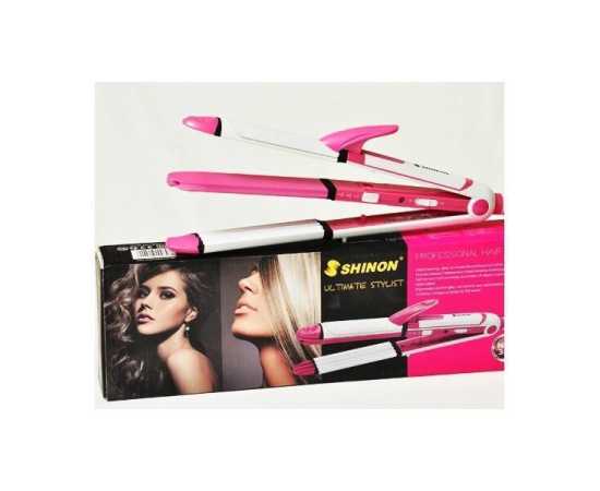 Original Professional Shinon 3 in 1 Hair Straightener + Hair Crimper + Hair Curler