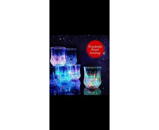 Led Glass Inductive Rainbow Color Changing Flashing Light Cup