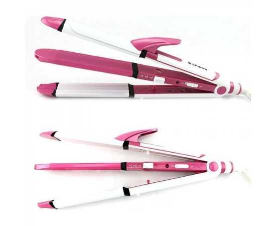 Original Professional Shinon 3 in 1 Hair Straightener + Hair Crimper + Hair Curler
