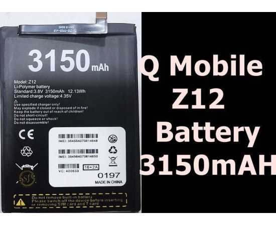 Q Z12 Battery Replacement With 3150mAh Capacity - 1 Piece