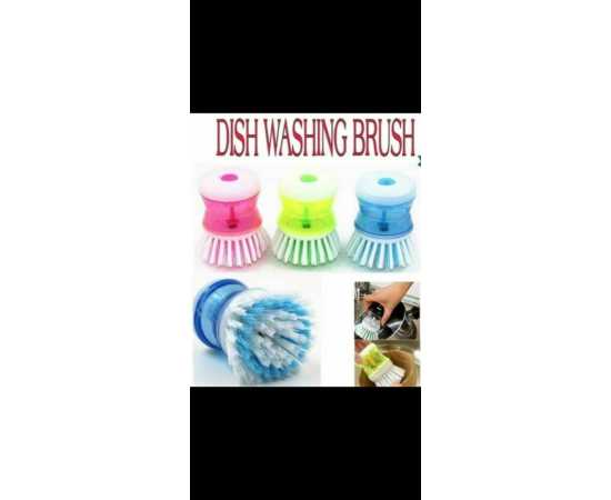 Dishwasher Brush with Washing Up Liquid Soap - 1 piece