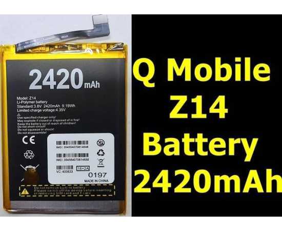 Q Mobile Z14 Battery Replacement with 2420mAh Capacity - 1 Piece