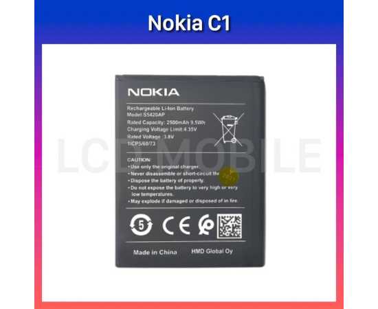Nokia C1 Battery Replacement S5420AP Battery with 2500mAh Capacity
