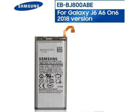 Samsung Galaxy J6  Battery With 3000mAh Capacity - Silver