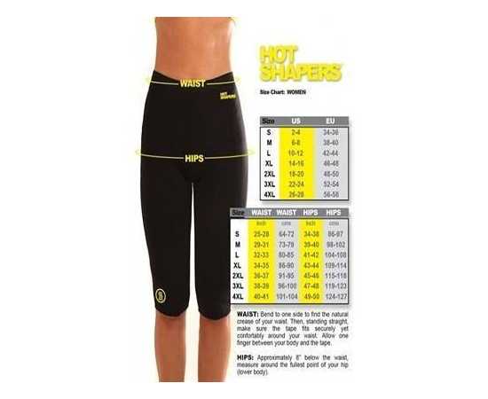Black Hot Shaper Slimming Pant For Women - 1 Piece