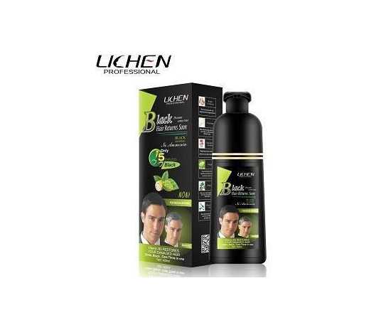 Lichen Black Hair Color Shampoo - Pack of 200ML