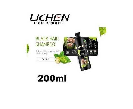 Lichen Black Hair Color Shampoo - Pack of 200ML