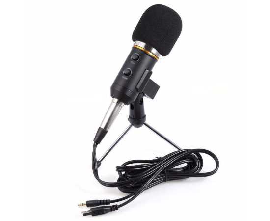 New Professional Black Microphone - Pack of 1 Piece