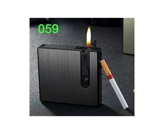 Stylish Portable Automatic Cigarette Case With Lighter