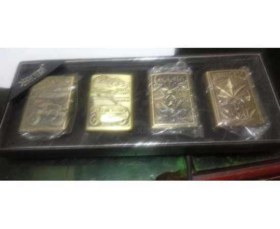 Pack of 3 Bronze Cigarette Lighter