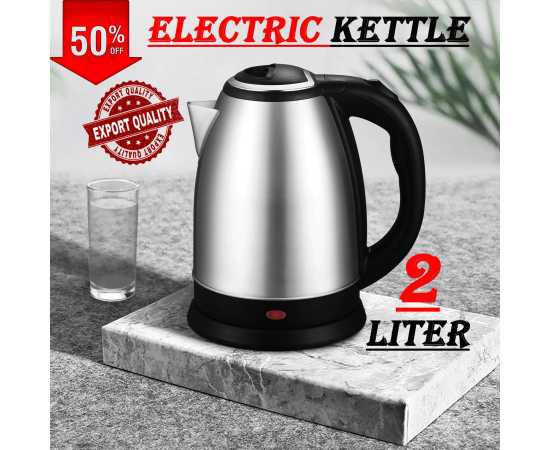 Stainless Steel Electric Hot Water Kettle Upgraded 2 Liter