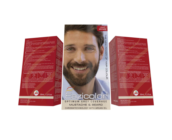 Eazicolor for Men Beard and Moustache hair Color With Argan Oil 35ml