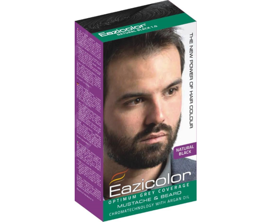 Eazicolor for Men Beard and Moustache hair Color With Argan Oil 35ml