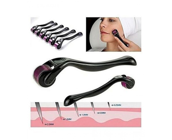 Derma Roller System 0.25mm With 540 Mirco Needles For Microneedling Anti-Aging Skin Regeneration Tighten Collagen Simulation Therapy