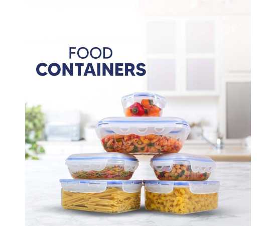 Pack Of 6 Transparent Food Containers Box