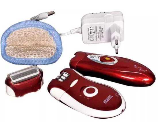 BS-3068 Rechargeable in 1 Electric Epilator Shaver Hair Remover 1 Set