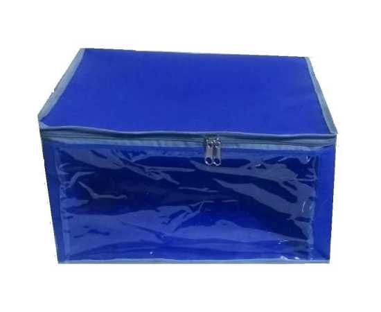 Collapsible Bamboo Clothes Storage Bag Organizer For Home - 27x20x20 Inches