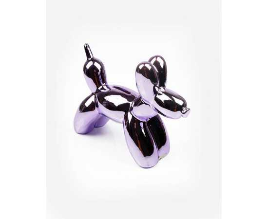 Red Violet Balloon Doggy Coin Bank