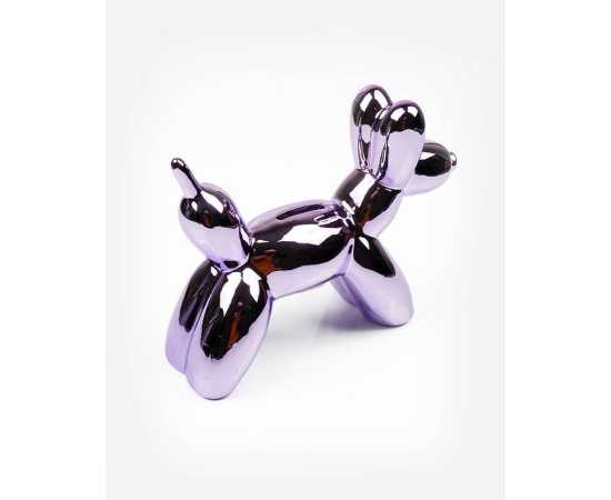Red Violet Balloon Doggy Coin Bank