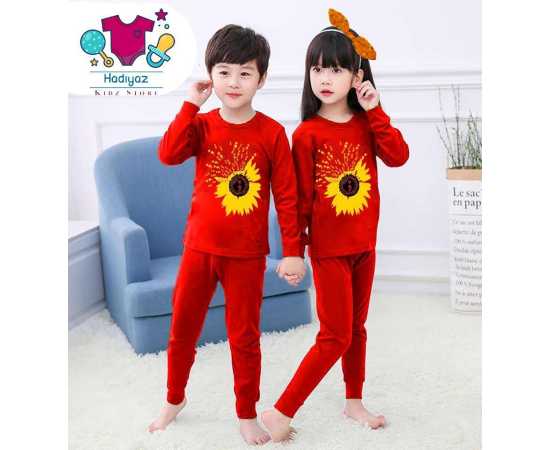 Prime Summer Collection Kids Nigh Suits Pack Of 2 - Red Color