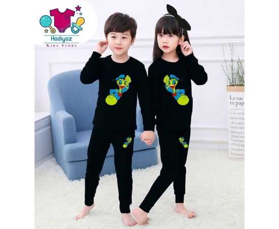 Flawless Summer Collection Kids Nigh Suits Pack Of 2 - Black Color