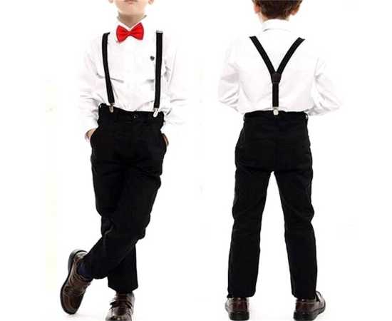 STITCHIGH  - Slim Strip Elastic Suspenders - Gallis For Boys