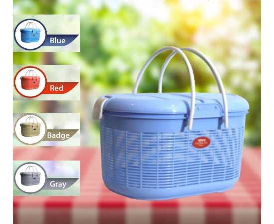 Large Size Picnic Carry Storage Basket - 1 Piece