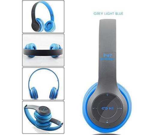 Wireless Headphones, P47 Bluetooth Over Ear Foldable Headset