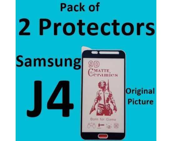 Samsung J4 9D/11D/21D Ceramic Matte Protector - Pack of 2 Protectors