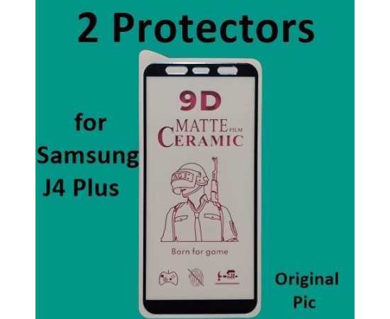 Samsung J4 Plus/J6 Plus 9D-11D-21D Ceramic Matte Protector - Pack of 2 Protectors