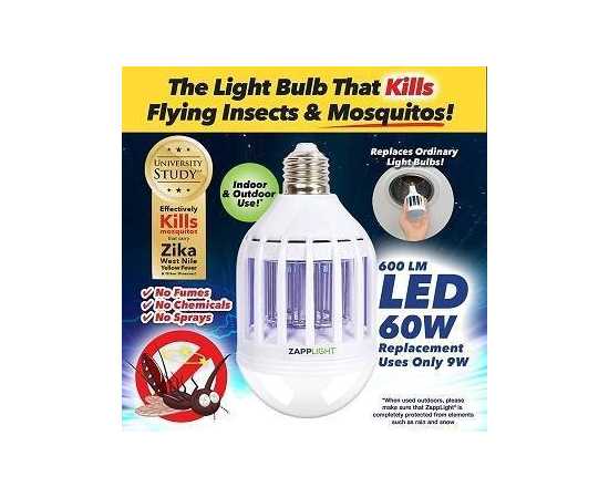 Zapp LED Bug Zapper Mosquito Killer Bulb - 60W