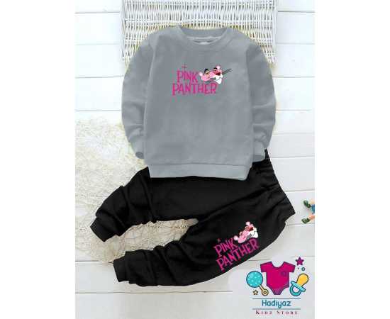 Easy To Wear Summer Collection Kids Suits - Grey Shirt Black Trouser