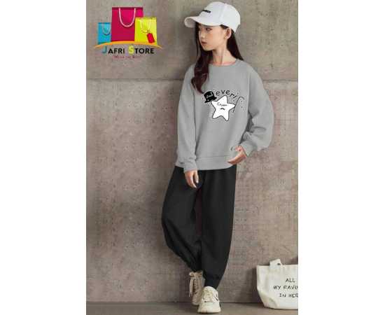 Summer Collection Kids Tracksuit For Girls - Original product - Gray & Black