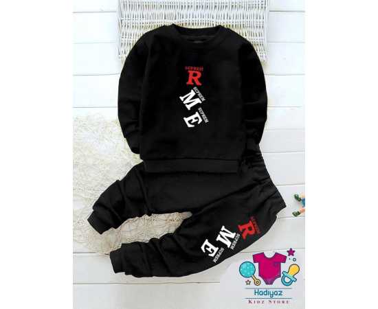 Well Formed Summer Collection Kids Suits - Black Shirt Black Trouser